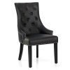 Ascot Dining Chair Black Leather