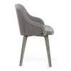 Fusion Wooden Chair Grey Velvet