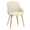 Fusion Oak Chair Cream