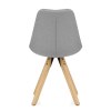 Aero Dining Chair Grey Fabric