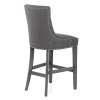 Etienne Bar Stool Charcoal Fabric