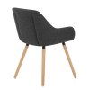Harris Dining Chair Charcoal Fabric