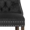 Kensington Dining Chair Black Velvet