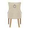 Ascot Oak Dining Chair Cream Leather