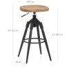 Compass Industrial Stool