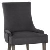 Richmond Grey Oak Chair Charcoal Fabric