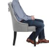 Ascot Dining Chair Grey Fabric