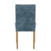 Banbury Oak Dining Chair Blue Velvet