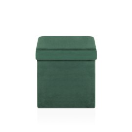 Rubic Foldaway Ottoman Green Velvet