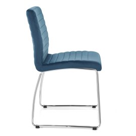 Panache Dining Chair Blue Velvet