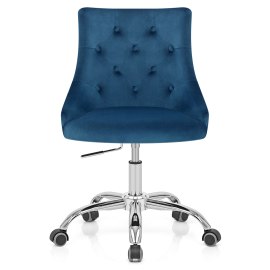 Sofia Office Chair Blue Velvet