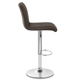 Debut Real Leather Bar Stool Brown