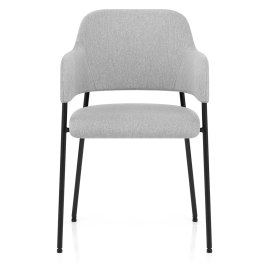 Trent Dining Chair Light Grey Fabric