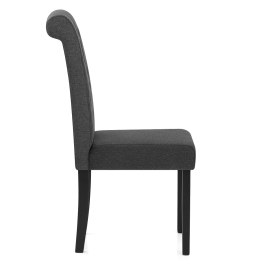 Utah Dining Chair Charcoal Fabric