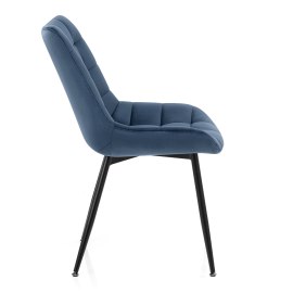 Lisbon Dining Chair Blue Velvet