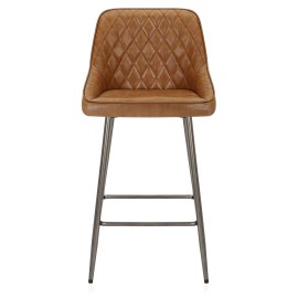 Brisbane Real Leather Stool Antique Brown