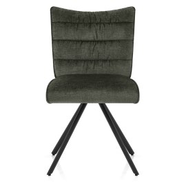Forte Dining Chair Green Fabric