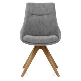 Lure Wooden Dining Chair Charcoal Fabric