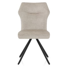 Troy Dining Chair Beige Fabric
