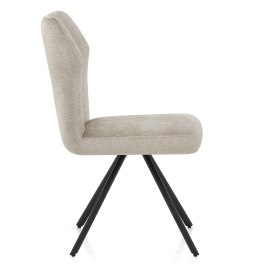 Troy Dining Chair Beige Fabric