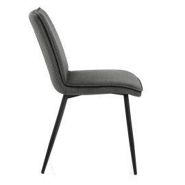 Abi Dining Chair Charcoal Fabric