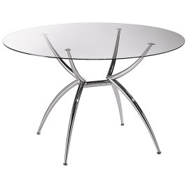 Giovanni Circular Glass Table