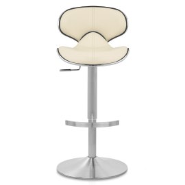 Deluxe Duo Leather Brushed Stool Cream