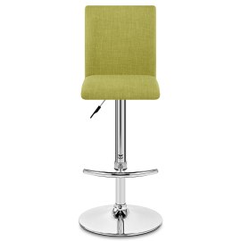 Deluxe High Back Stool Green Fabric