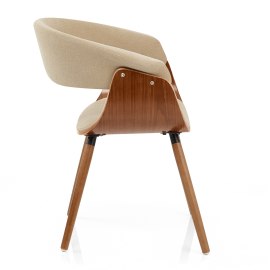 Grafton Dining Chair Walnut & Beige