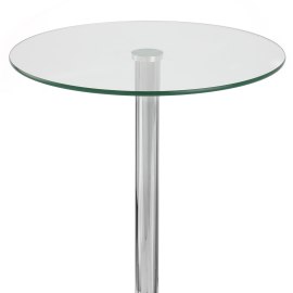 Vetro Stool Table Clear Glass