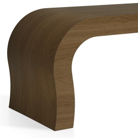 Curved Coffee Table Oak