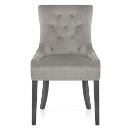 Etienne Dining Chair Grey Velvet