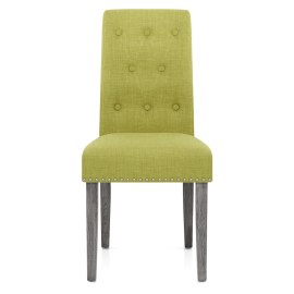 Moreton Dining Chair Green Fabric
