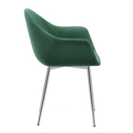 Flare Dining Chair Green Velvet