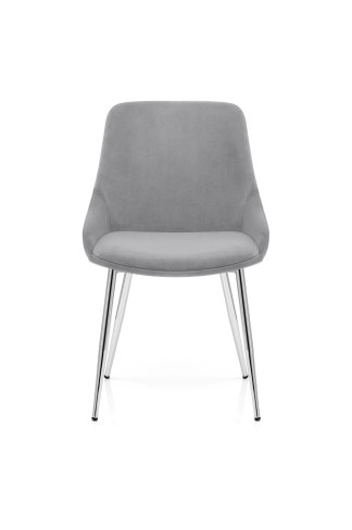 Aston Dining Chair Grey Velvet, Grey Velvet Dining Chair Covers