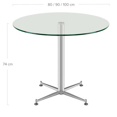 Modena Glass Table Dimensions