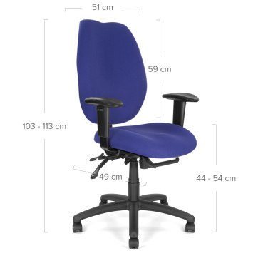 Rome Office Chair Dimensions