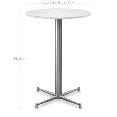 Cortina Bar Table Stone Top Dimensions