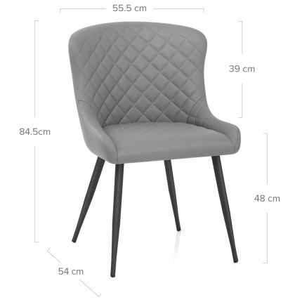 Provence Dining Chair Grey Dimensions