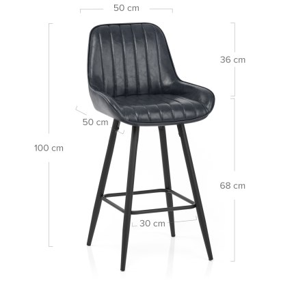 Mustang Bar Stool Antique Slate Dimensions