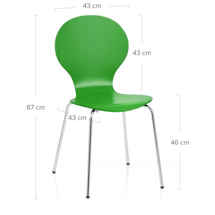 Candy Chair Green Dimensions