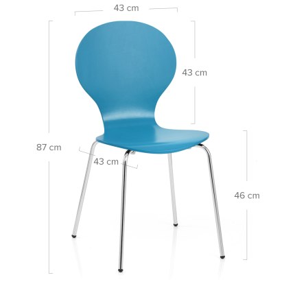 Candy Chair Blue Dimensions