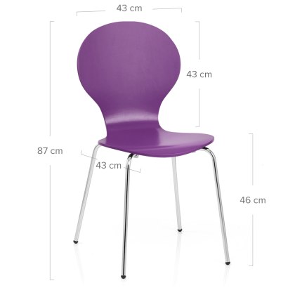 Candy Chair Purple Dimensions
