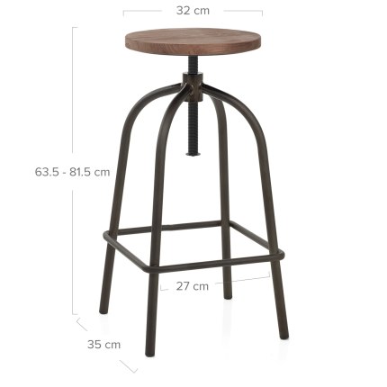 Vice Industrial Stool Dimensions