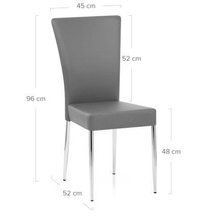 Picasso Dining Chair Grey Dimensions