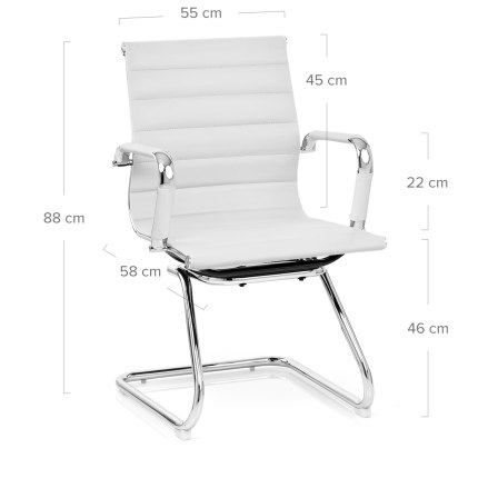 Task Office Chair White Dimensions