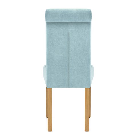 Portland Dining Chair Blue Fabric