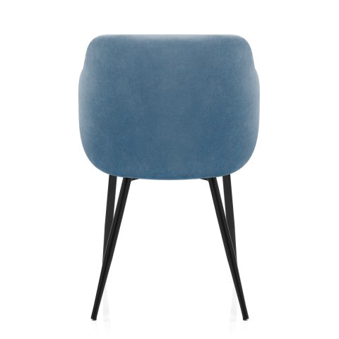 Dakota Dining Chair Blue Velvet