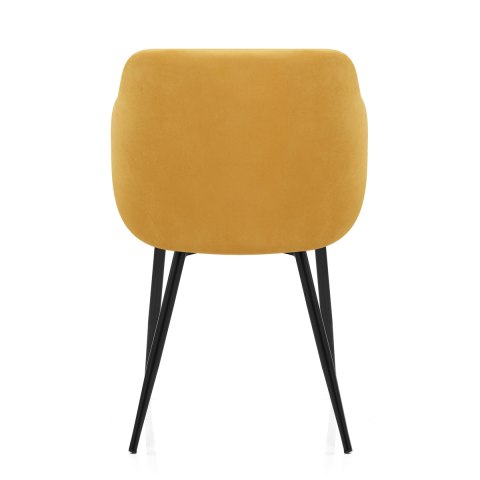 Dakota Dining Chair Mustard Velvet