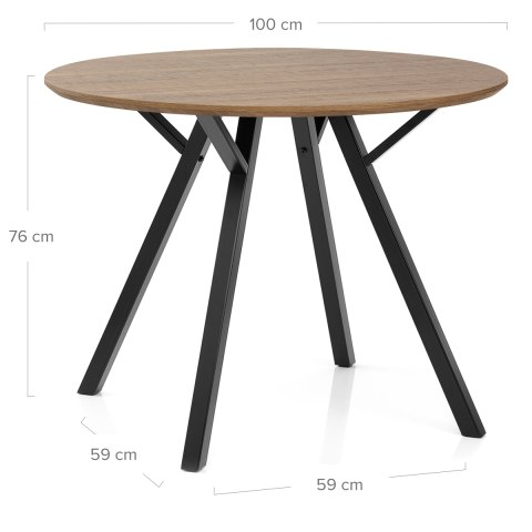 Quest 100cm Dining Table Oak